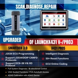 2024 New Launch X431 PRO5 PRO 5 Car Diagnostic Tool Full System Intelligent Scanner Support Online Programming for Mercedes and BMW